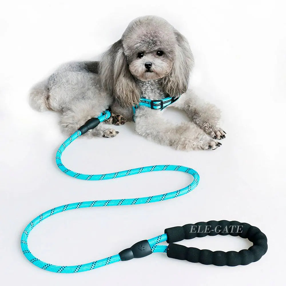2m Reflective Double-Handle Dog Leash