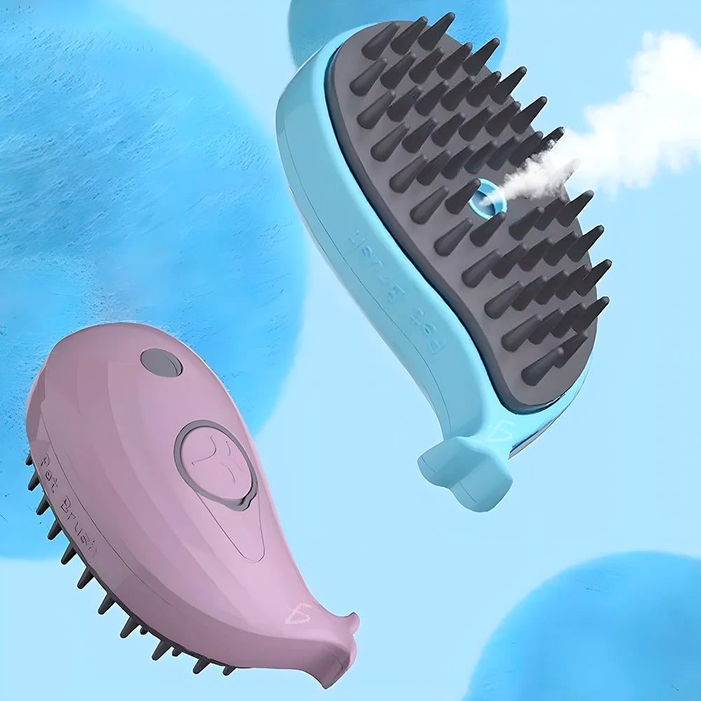 Battery-Powered Pet Grooming Brush