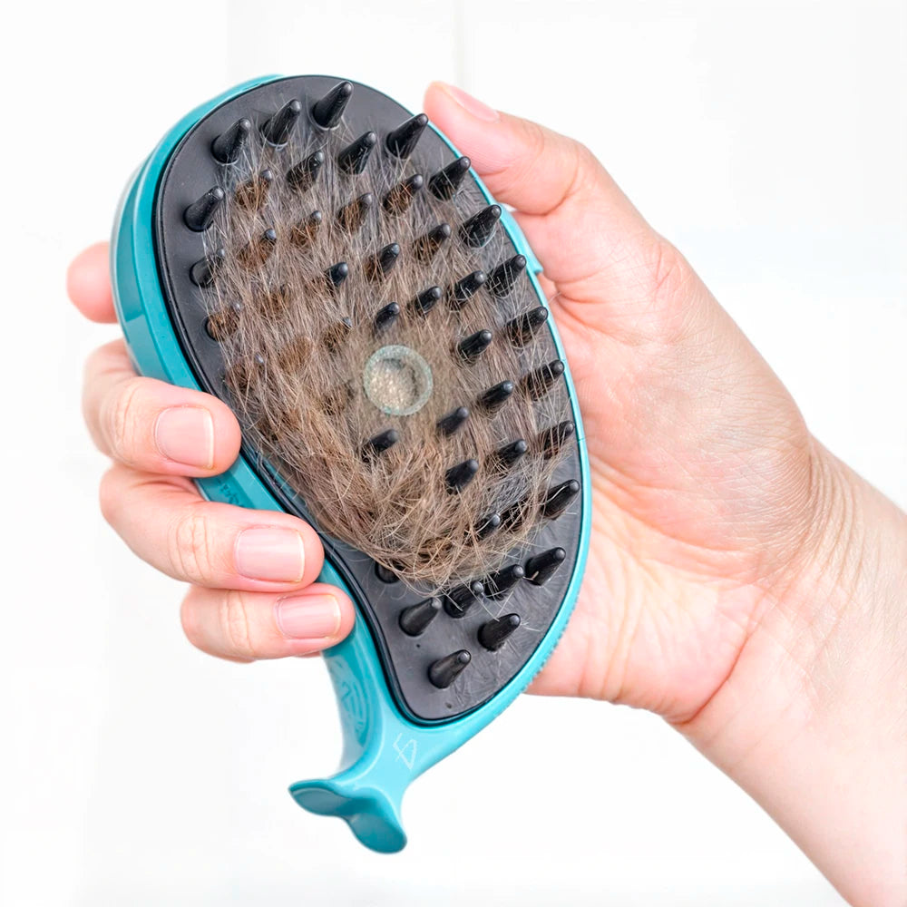 Battery-Powered Pet Grooming Brush