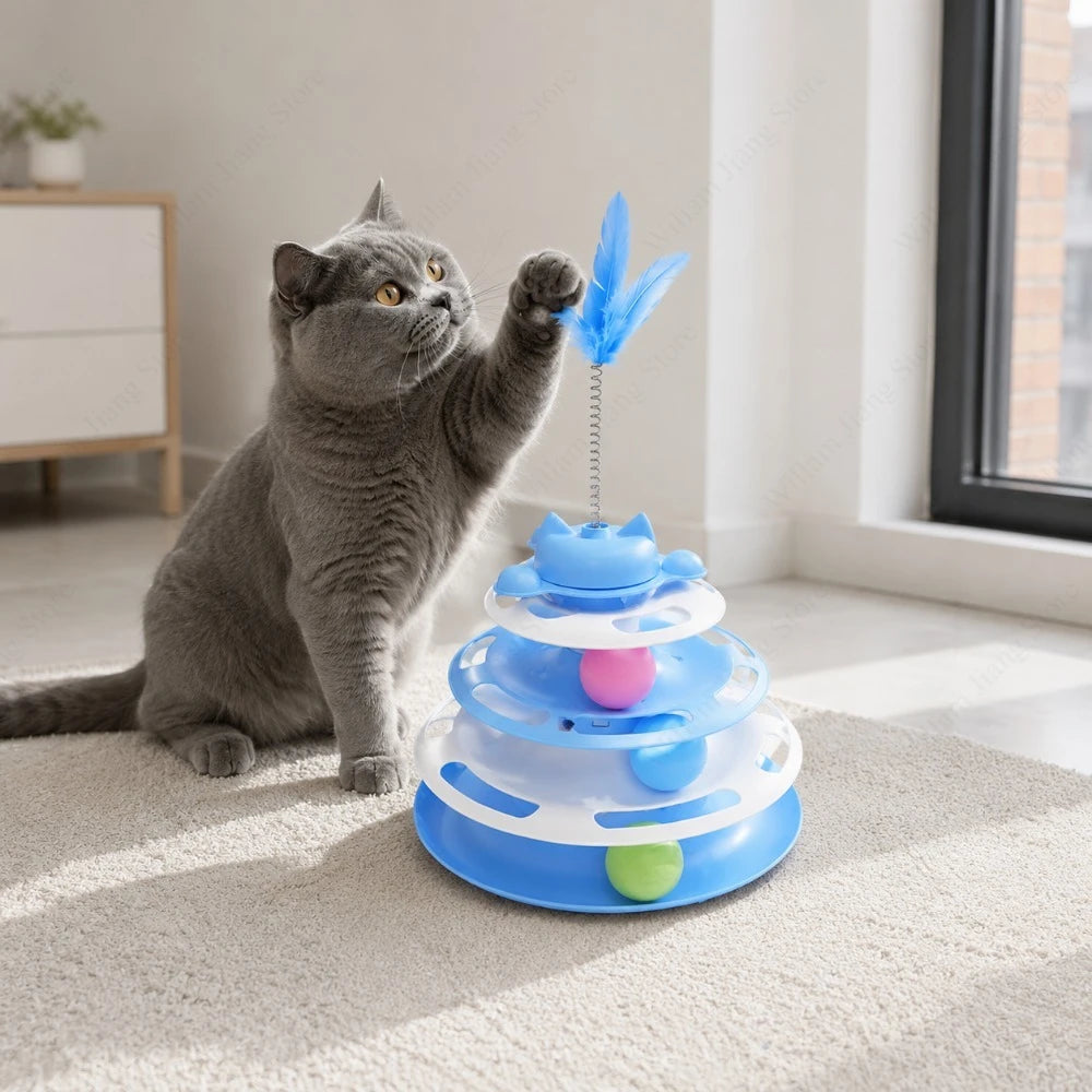 Interactive Cat Turntable Toy