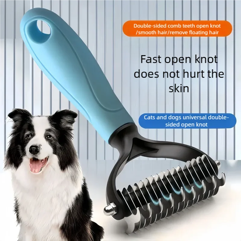 Double-Sided Pet Deshedding Brush