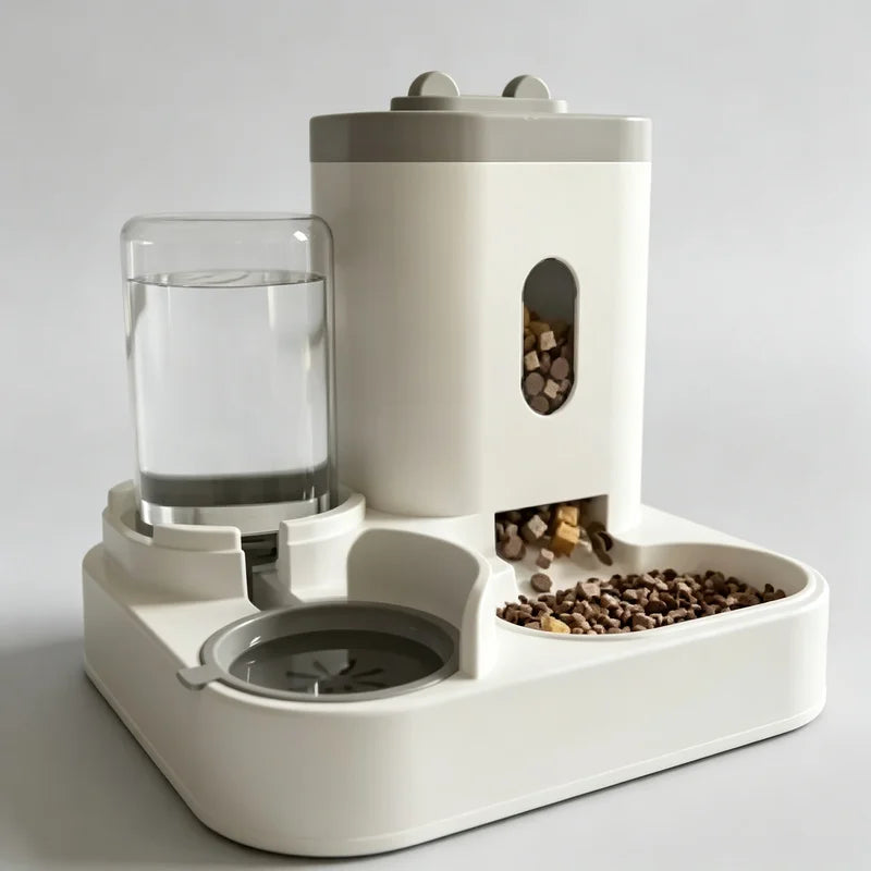 Automatic Pet Feeder with Water Fountain