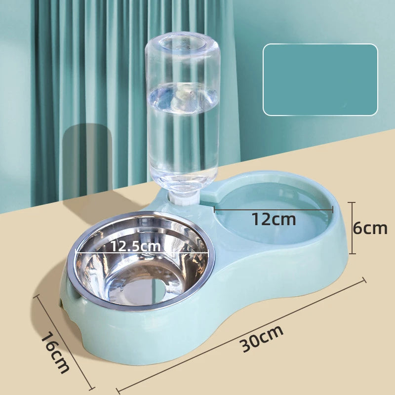 2-in-1 Pet Feeder & Water Dispenser