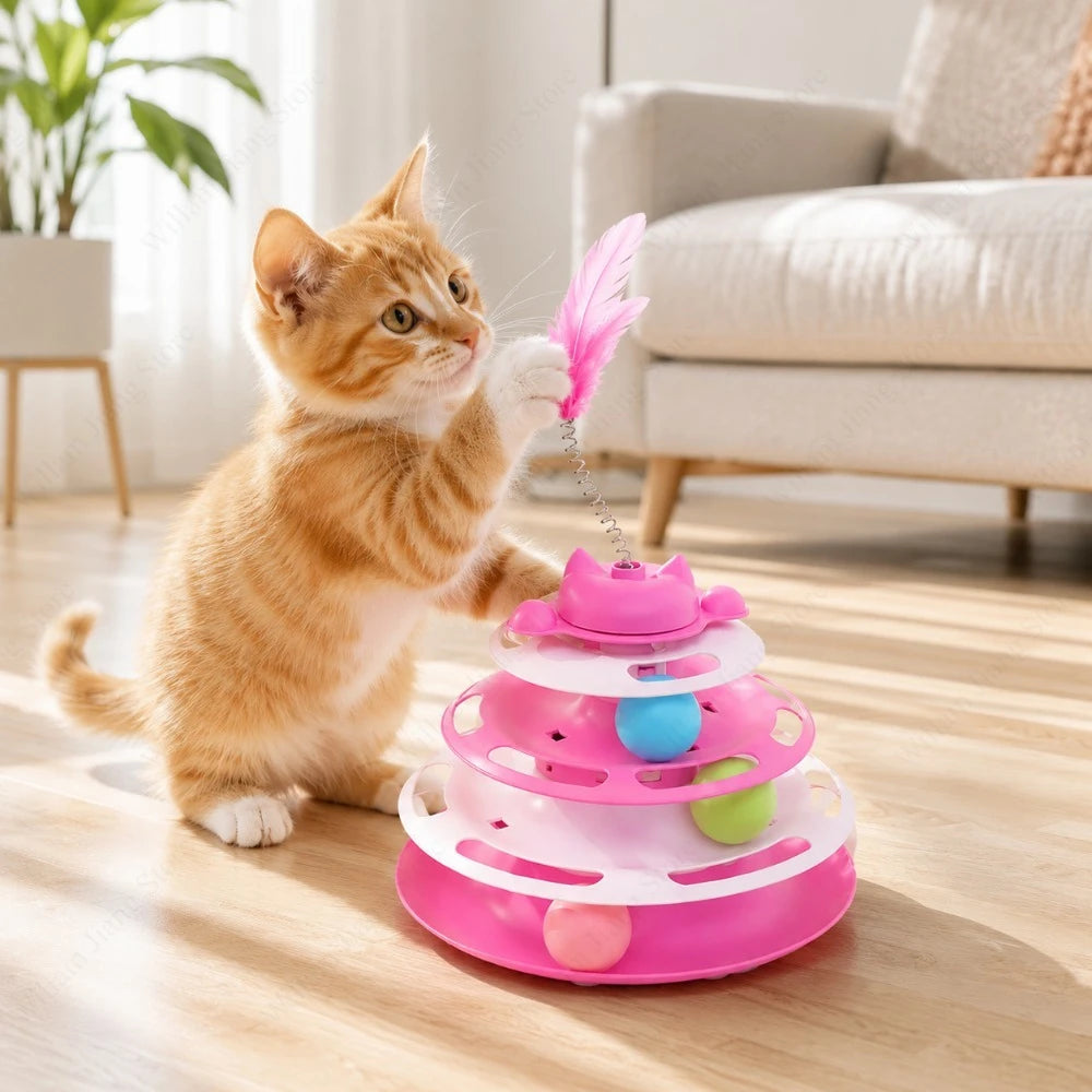 Interactive Cat Turntable Toy
