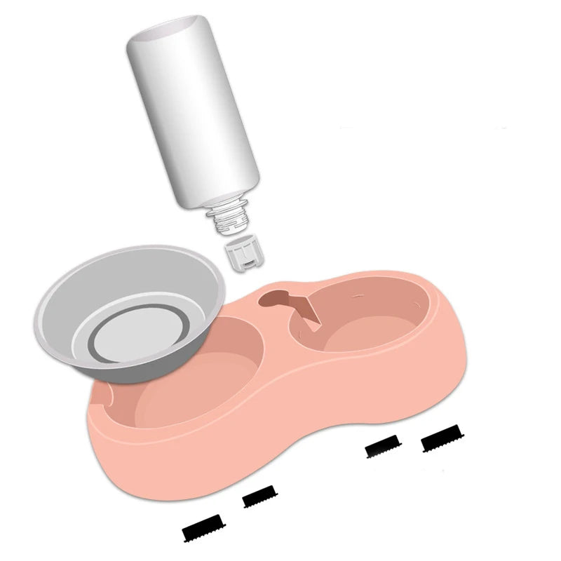 2-in-1 Pet Feeder & Water Dispenser