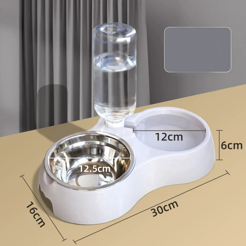 2-in-1 Pet Feeder & Water Dispenser