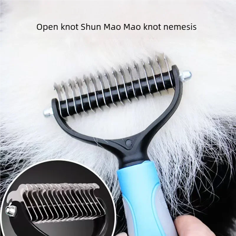 Double-Sided Pet Deshedding Brush