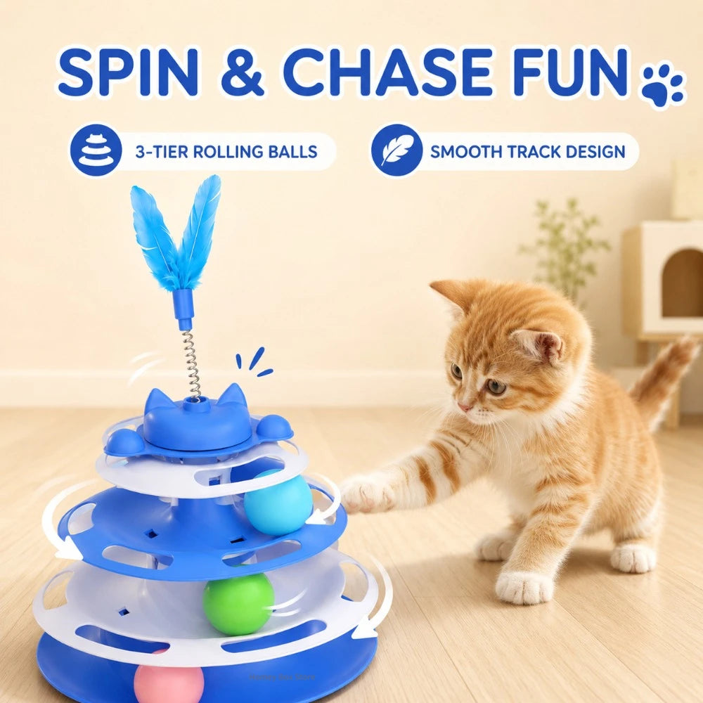 Interactive Cat Turntable Toy